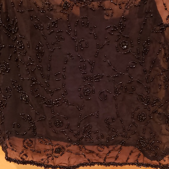 Gorgeous sheer silk beeded camisole - Picture 3 of 5